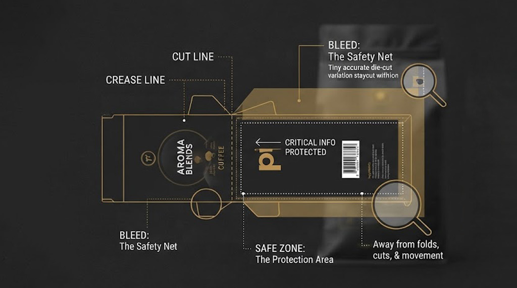 Bleed, Crease & Safe Zone